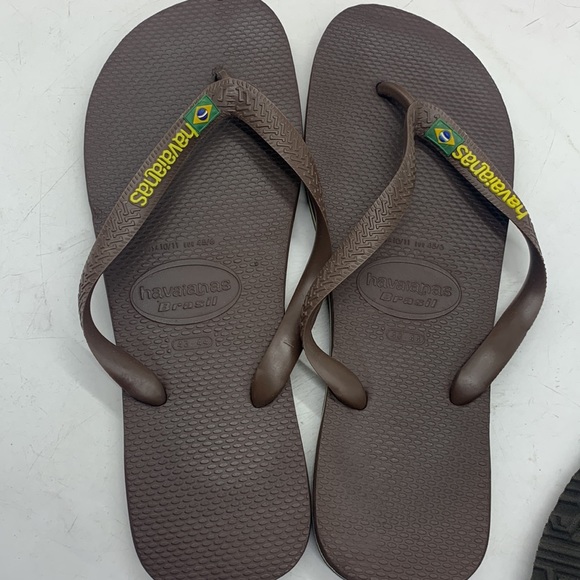 Havaianas Brazil Brown Flip Flop Sandals Size EU 45/46 US 10/11 FFT5091A - Picture 5 of 7